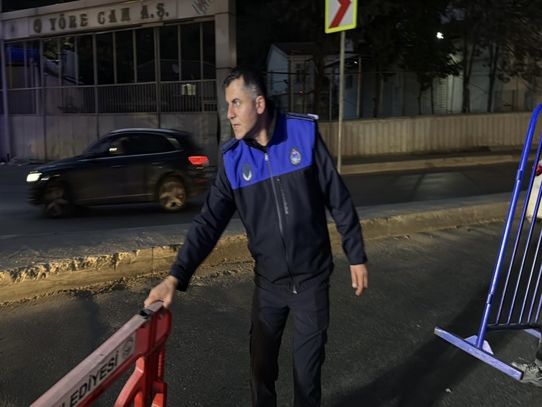 Kağıthane ana yolundaki yol çöktü 2